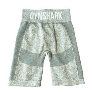 Gymshark 7 Inch Compression Shorts Womens S‎ Green High Waist Training Athletic